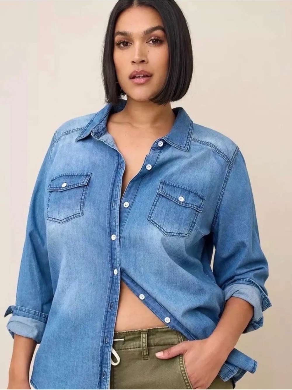 Torrid - Denim Button-Down Shirt